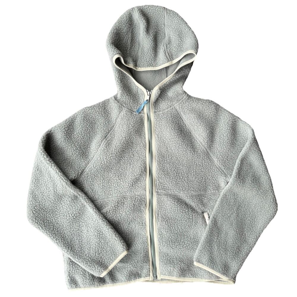 Time and Tru XS (0-2) Mint Green Full-Zip Hooded Jacket Fleece Thick Cozy Winter